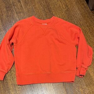 Hanna Andersson Men's Vibrant Orange Crewneck Sweater